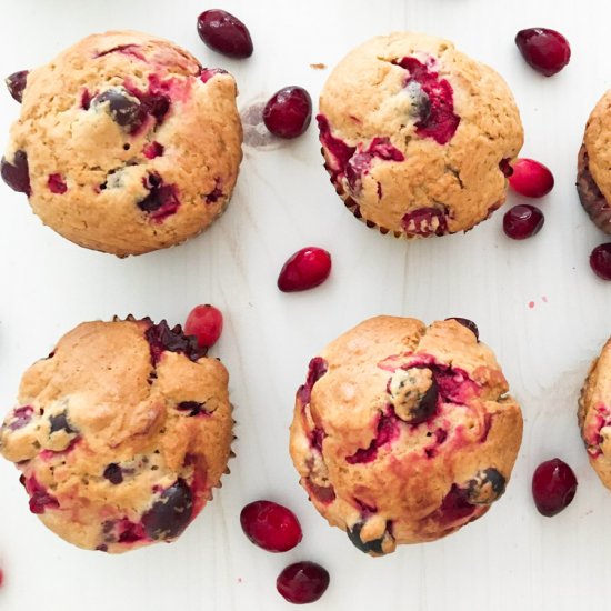 Cranberry Pomegranate Muffins