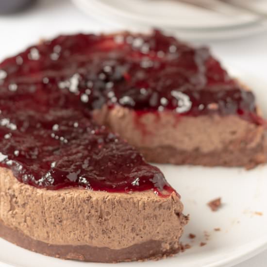 Black Cherry Chocolate Cheesecake