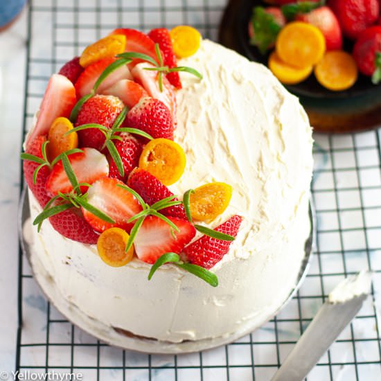 Classic Strawberry Buttercream Cake