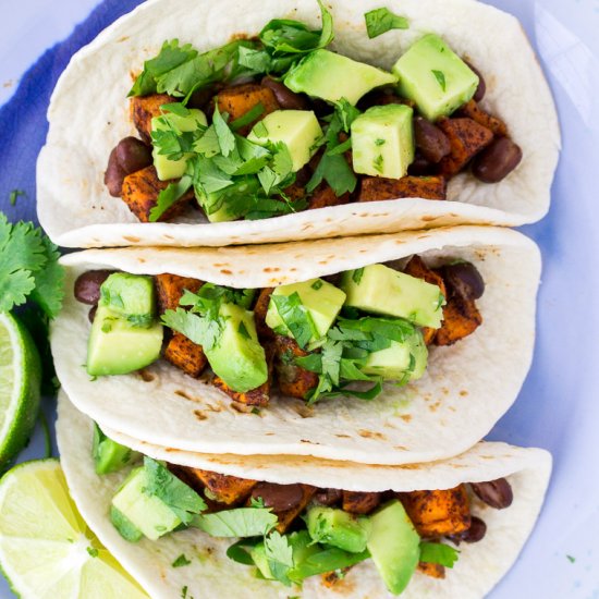 Sweet Potato Black Bean Tacos