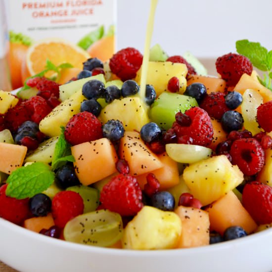 Fruit Salad with Orange Poppy Seed