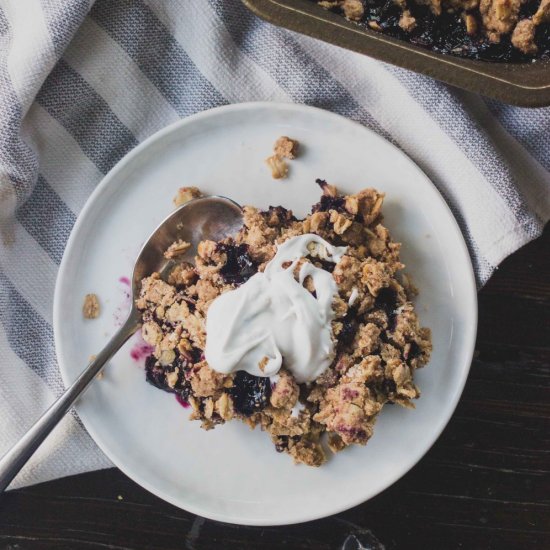 Gluten Free Blueberry Crisp