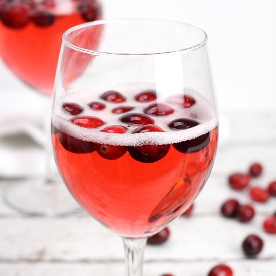 Cranberry Prosecco Punch