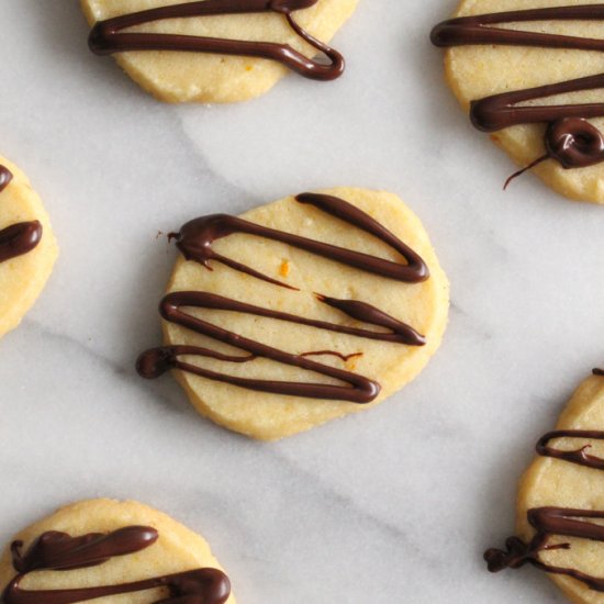 Orange Shortbread Cookies