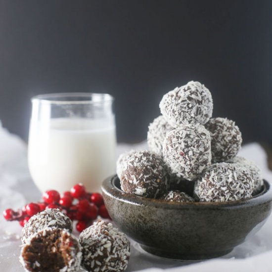 Chocolate Quinoa Snowballs