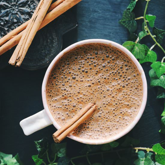 Almond Butter Chai Yerba Mate Latte