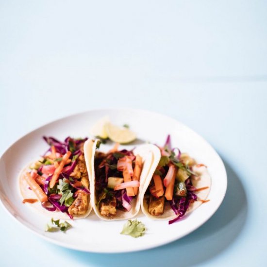 Bahn Mi Tofu Tacos