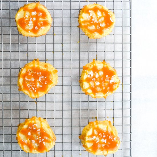 Caramel Eggnog Shortbread Cookies