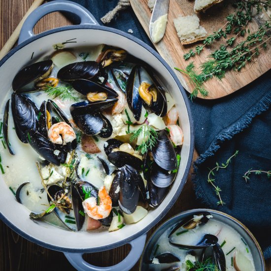 Herbed Seafood Chowder