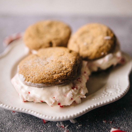 Homemade Candy Cane Ice Cream