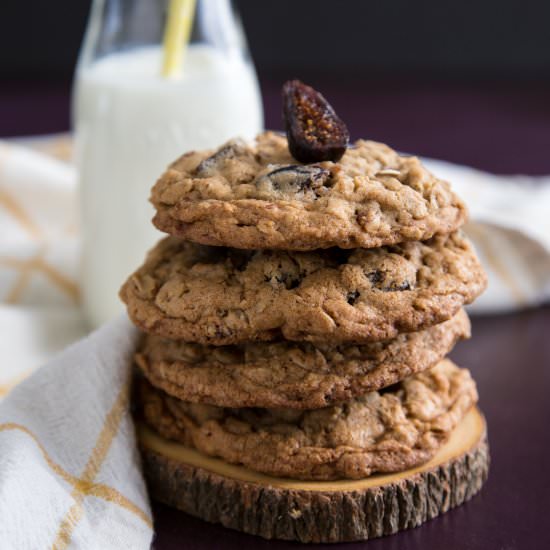 Chewy Oatmeal Fig Cookies