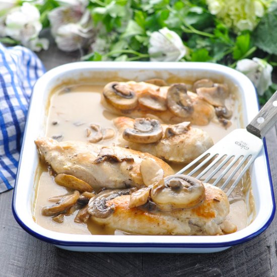 4-Ingredient Chicken Mushroom Sauce