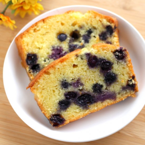 Blueberry Orange Butter Cake