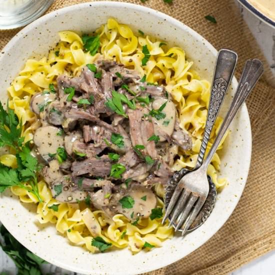 Short Rib Beef Stroganoff