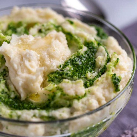 Mashed Potatoes with Cilantro Pesto