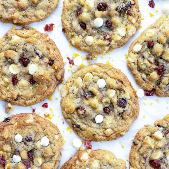 White Chocolate Cranberry Cookies