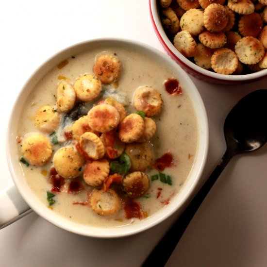 Homemade New England Clam Chowder