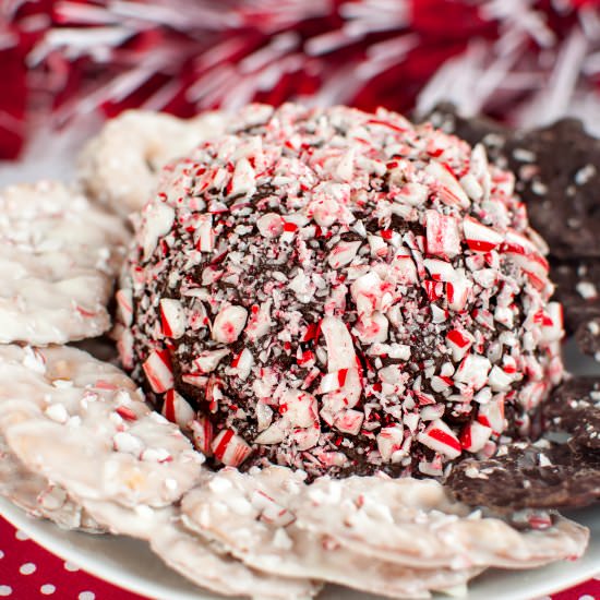 Peppermint Mocha Cheese Ball