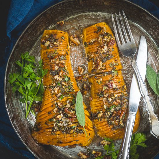 Hasselback Butternut Squash