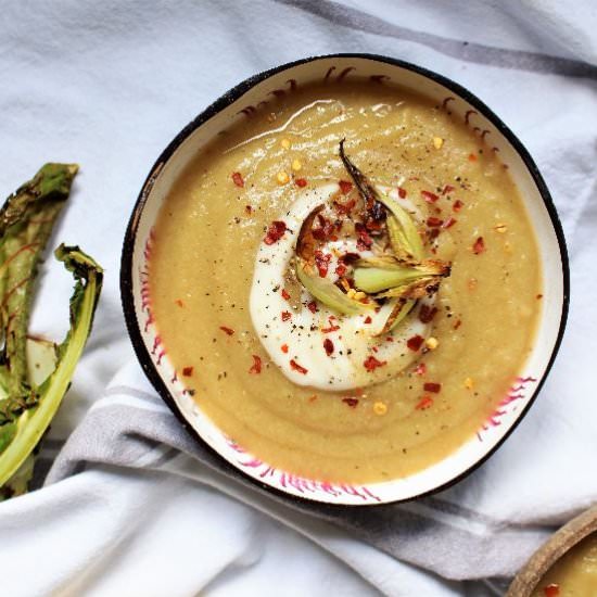 Spiced Parsnip and Cauliflower Soup