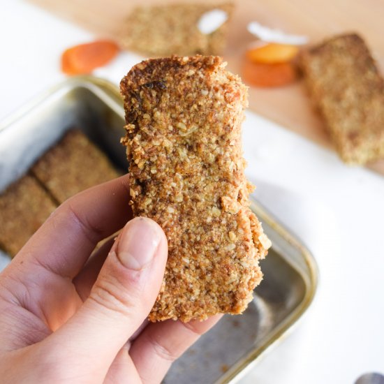 Apricot Coconut Granola Bars