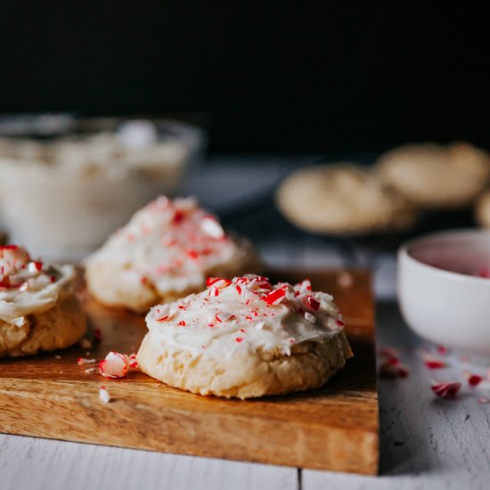 Candy Cane Cake Box Cookies