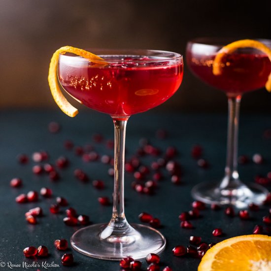 Champagne Pomegranate Cocktail