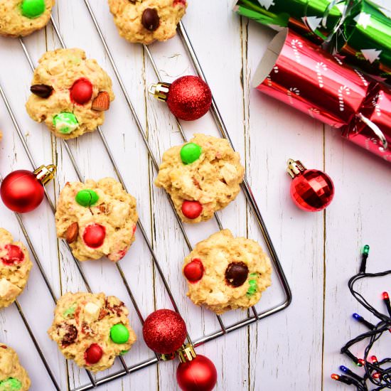 Chunky Colourful Christmas Cookies