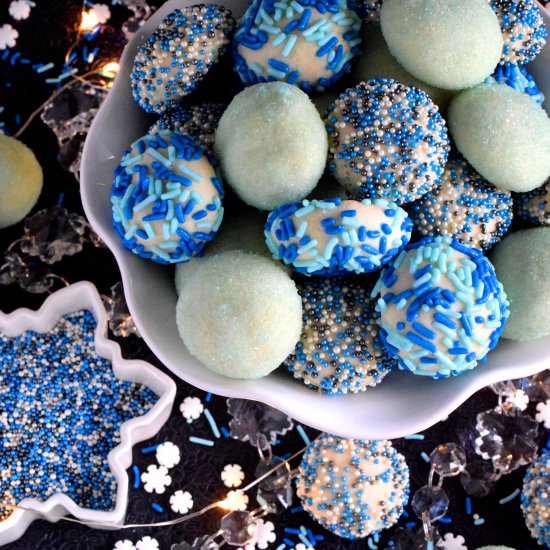 Blue Christmas Butter Cookies