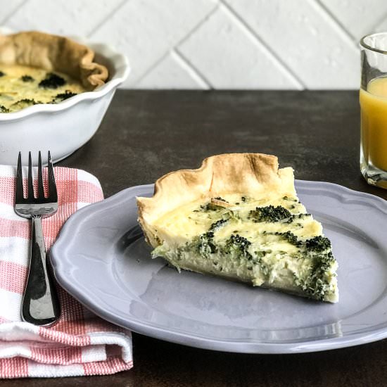 Broccoli and Leek Quiche