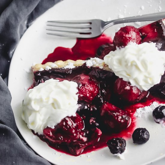 Gluten Free Mixed Berry Pie