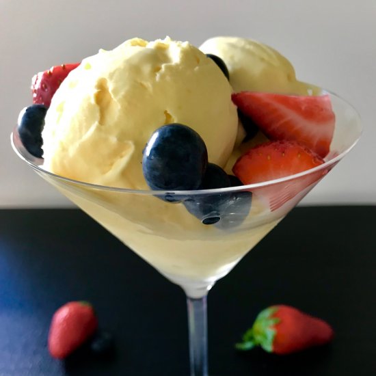 Quick and Easy Lemon Ice Cream