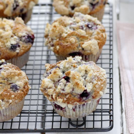 Starbucks Copycat Blueberry Muffins