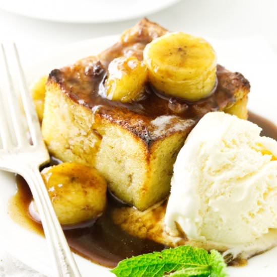 Bananas Foster Bread Pudding