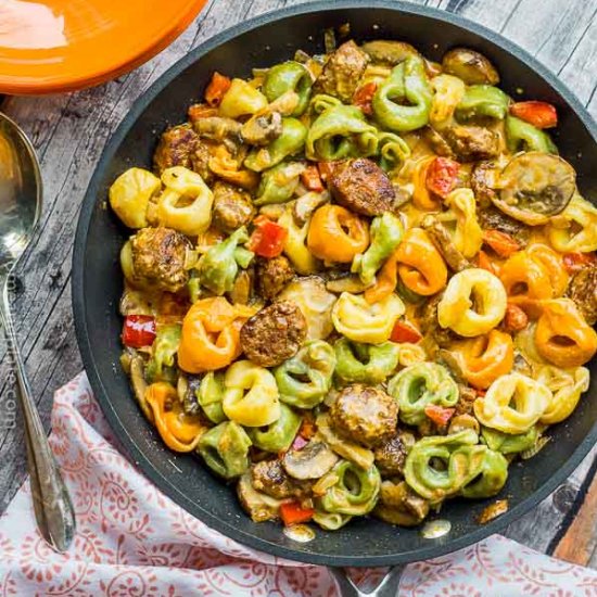 Mushroom Sausage Tortellini