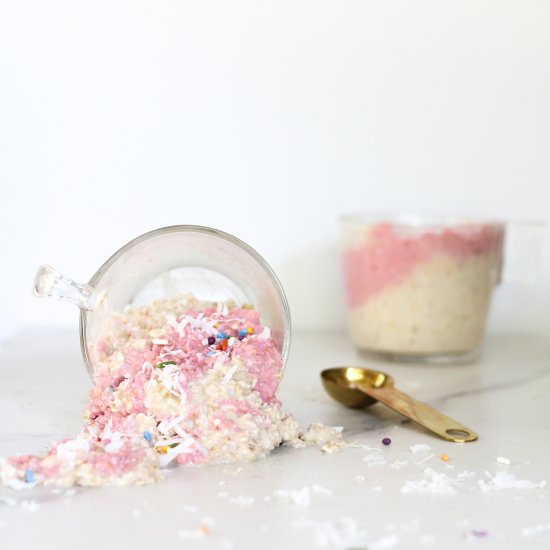 GF Cake Batter Overnight Oats