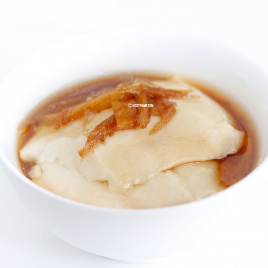 Silken Tofu in Ginger Syrup Dessert