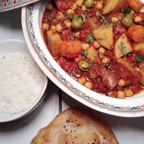 CHICKPEA AND VEGETABLE TAJINE