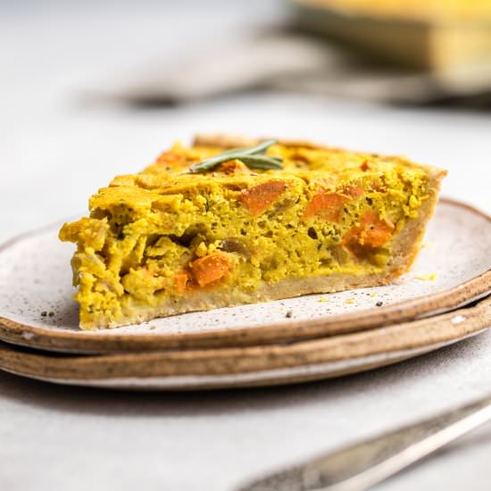 Sweet Potato & Rosemary Quiche