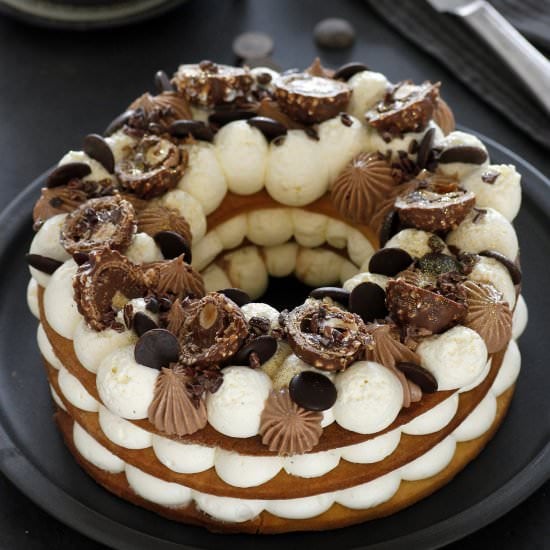 Ferrero Rocher Number Cake