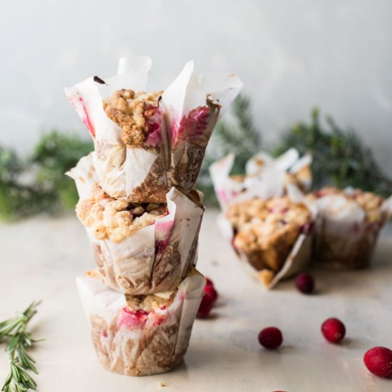 Cranberry Rosemary Muffins