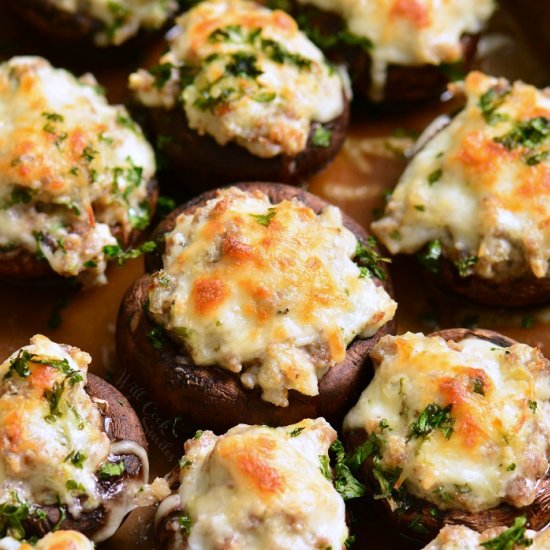 Sausage Stuffed Mushrooms