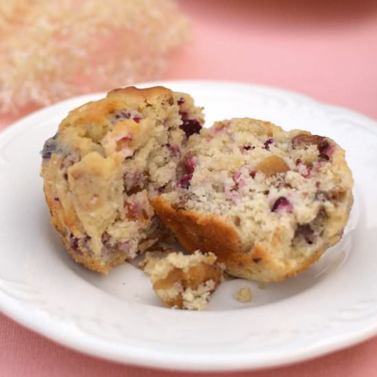 Cranberry Peach Muffins