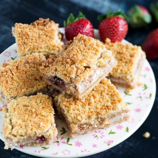 Strawberry Shortbread Bars