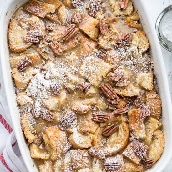 Maple Pecan French Toast Casserole