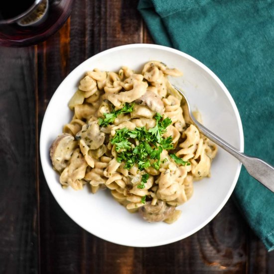 Vegan Mushroom Stroganoff