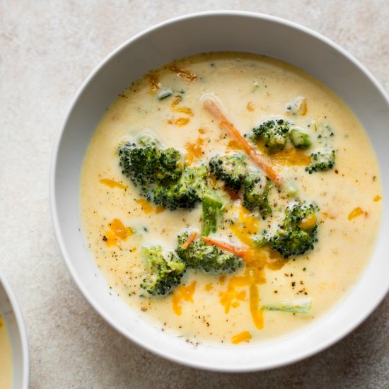 Easy Broccoli Cheddar Soup