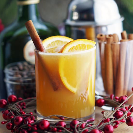 Spiced Orange Brandy Spritzers