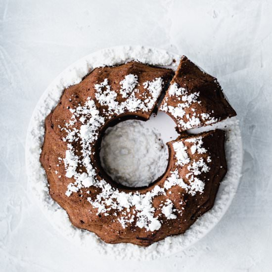 Vegan Sweet Potato Chocolate Bundt