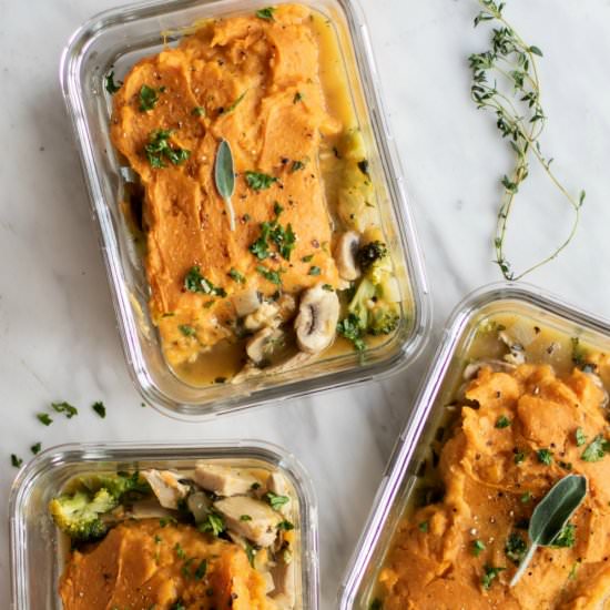 Sweet Potato Shepards Pie Meal Prep